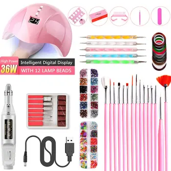 USB Smart Sensor Nail Lamp UV LED Lamp Dryer Phototherapy Manicure Tools Set Electric Nail Drill Gifts
USB Smart Sensor Nail Lamp UV LED Lamp Dryer Phototherapy Manicure Tools Set Electric Nail Drill Gifts