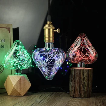 Creative Retro Edison LED Copper Wire Light Glass Ball E27 Bulb Fairy Lights Christmas Lights Outdoor Led Lights Decoration 
Creative Retro Edison LED Copper Wire Light Glass Ball E27 Bulb Fairy Lights Christmas Lights Outdoor Led Lights Decoration