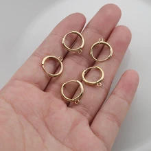 

10Pcs Wholesale Brass Round Earrings Clasps Settings Base Hoop Lever Earrings Hoops Supplies For DIY Jewelry Earrings Making