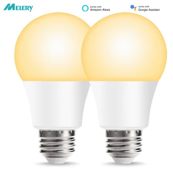 WiFi LED Smart Light Bulb E26 Lamp Dimmable Warm 2700K to Cold 6500K Remote Control Homekit Work with Alexa,Google Home-2Pack
WiFi LED Smart Light Bulb E26 Lamp Dimmable Warm 2700K to Cold 6500K Remote Control Homekit Work with Alexa,Google Home-2Pack