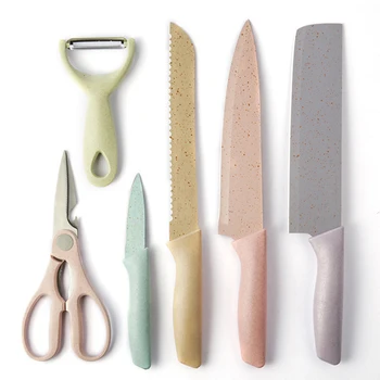 6Pcs/Set Kitchen Stainless Steel Kitchen Knife Color Gift Cutter Stainless Steel Kitchen Knife for Household Kitchen
6Pcs/Set Kitchen Stainless Steel Kitchen Knife Color Gift Cutter Stainless Steel Kitchen Knife for Household Kitchen