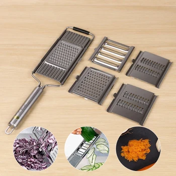 Vegetable Cutter Multifunctional Kitchen Slicer Stainless Steel Multi Blade Adjutsable Peeler For Fruits And Vegetable
Vegetable Cutter Multifunctional Kitchen Slicer Stainless Steel Multi Blade Adjutsable Peeler For Fruits And Vegetable