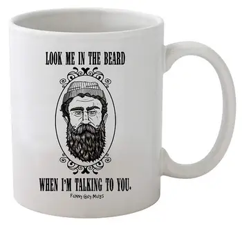 Funny Guy Mugs Look Me In The Beard When I'm Talking To You Ceramic Coffee Mug, White, 11-Ounce
Funny Guy Mugs Look Me In The Beard When I'm Talking To You Ceramic Coffee Mug, White, 11-Ounce