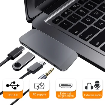 Kshd USB Type C Hub Docking Station mini 4 in1 For MacBook apple computer USB-C to HDMI Audio PD Adapter
Kshd USB Type C Hub Docking Station mini 4 in1 For MacBook apple computer USB-C to HDMI Audio PD Adapter