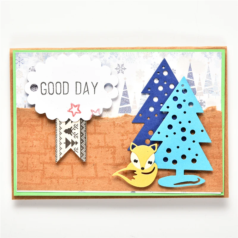 DiyArts Christmas Tree Dies Fox Metal Cutting Dies for Card Making Scrapbooking Embossing Cuts Stencil Craft New 2019 Dies
DiyArts Christmas Tree Dies Fox Metal Cutting Dies for Card Making Scrapbooking Embossing Cuts Stencil Craft New 2019 Dies
