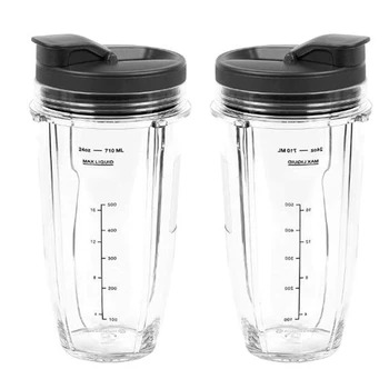 24Oz Replacement Cups with Flip Top to Go Lid for BL450, BL480, BL490, BL640, BL642, BL680 for Ninja Auto IQ Series 
24Oz Replacement Cups with Flip Top to Go Lid for BL450, BL480, BL490, BL640, BL642, BL680 for Ninja Auto IQ Series