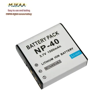 1PCS MJKAA 1500mAh NP-40 NP 40 Lithium Ion Battery CNP40 Digital Battery for Casio EX-Z30/Z40/Z50/Z55/Z57/Z750/EX-P505/P600/P700
1PCS MJKAA 1500mAh NP-40 NP 40 Lithium Ion Battery CNP40 Digital Battery for Casio EX-Z30/Z40/Z50/Z55/Z57/Z750/EX-P505/P600/P700