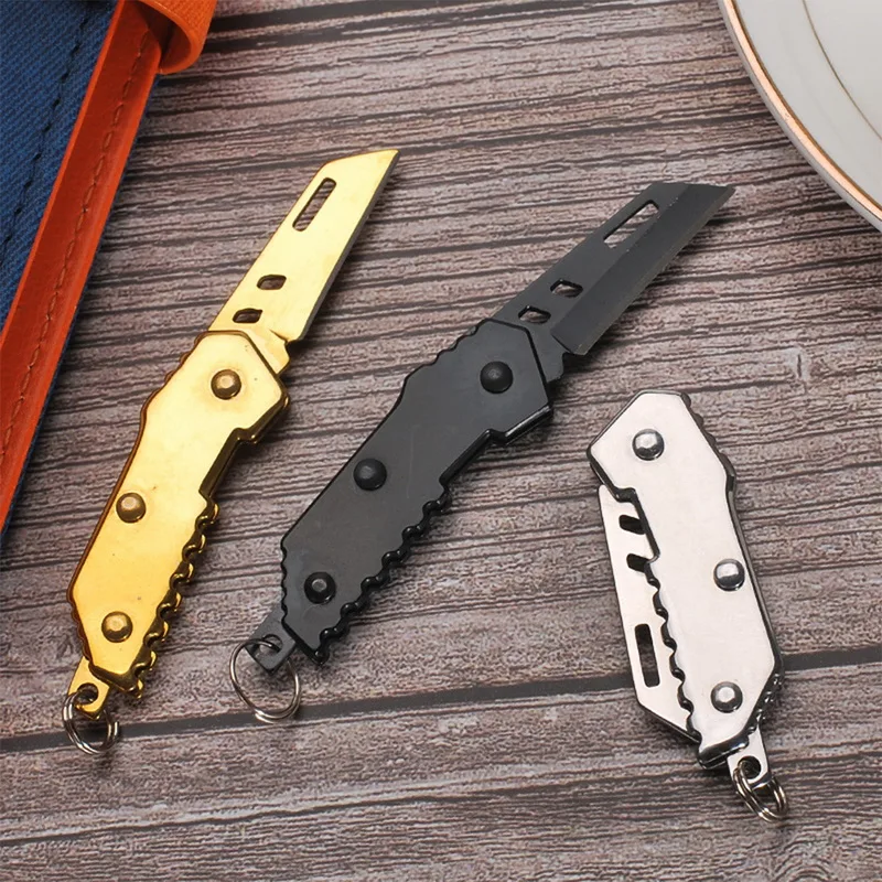Blade Mini Knife Military Knife Bearing Steel Retired Knife Folding Keychain Camping Hiking Outdoor Knife Tools Accessories
Blade Mini Knife Military Knife Bearing Steel Retired Knife Folding Keychain Camping Hiking Outdoor Knife Tools Accessories