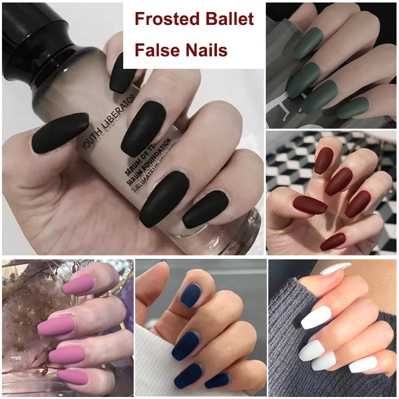 24PCS Frosted Ballet False Nails Flat Creative Wear Nails Press On Nails Fake Nails With Glue Nail Art tools
24PCS Frosted Ballet False Nails Flat Creative Wear Nails Press On Nails Fake Nails With Glue Nail Art tools
