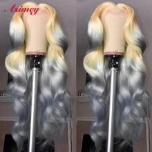 Asimey T613 Yellow Pink Red Green Purple Blue Human Hair Wigs 180% Highlight Ombre Body Wave Wig Lace Front Preplucked For Women
Asimey T613 Yellow Pink Red Green Purple Blue Human Hair Wigs 180% Highlight Ombre Body Wave Wig Lace Front Preplucked For Women
