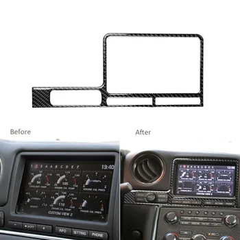Carbon Fiber Interior GPS Navigation Panel Decoration Cover Trims Black Car Decoration Sticker For Nissan GT-R R35 2008-2016
Carbon Fiber Interior GPS Navigation Panel Decoration Cover Trims Black Car Decoration Sticker For Nissan GT-R R35 2008-2016