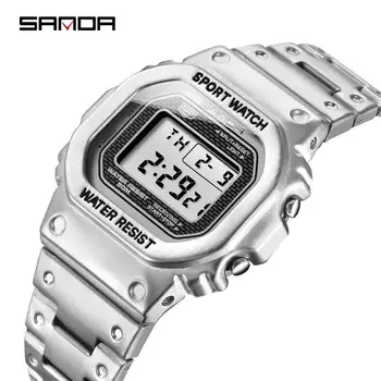 SANDA Sport Mens Watches Top Brand Luxury Casual Watch Stainless Steel Brand Business Waterproof Digital Watch Relogio Masculino
SANDA Sport Mens Watches Top Brand Luxury Casual Watch Stainless Steel Brand Business Waterproof Digital Watch Relogio Masculino