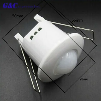 360 Degree Mini Infrared PIR Detection IR Ceiling Wall Recessed Motion Sensor Detector Auto Light Switch 220v diy electronics
360 Degree Mini Infrared PIR Detection IR Ceiling Wall Recessed Motion Sensor Detector Auto Light Switch 220v diy electronics