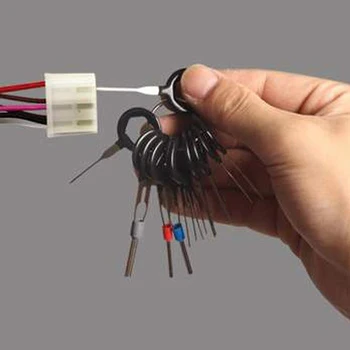 Automotive Plug Wire Terminal Removal Tool Car Electrical Wiring Crimp Connector Key Pin Extractor Kit Accessories E2S
Automotive Plug Wire Terminal Removal Tool Car Electrical Wiring Crimp Connector Key Pin Extractor Kit Accessories E2S
