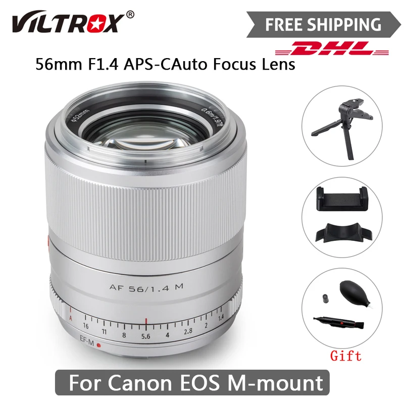 

Viltrox 23/33/56mm F1.4 APS-C EF-M Lens Auto Focus Portrait Lens Prime Lens For Canon EOS Mount Camera M5 M10 M100 M200 M50 M6