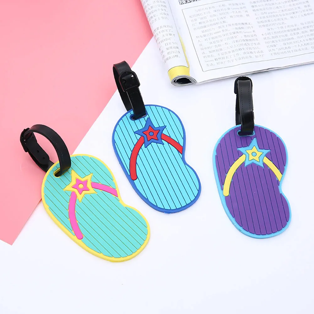 Fashion Slippers Luggage Tag Environmental Protection PVC Boot Silicone Tags Creative Funny Travel Accessories
Fashion Slippers Luggage Tag Environmental Protection PVC Boot Silicone Tags Creative Funny Travel Accessories