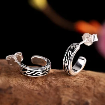 earrings wholesale Taiyin Sterling Silver chaopai S925 pure silver jewelry hip hop men's Earrings manufacturer direct sales
earrings wholesale Taiyin Sterling Silver chaopai S925 pure silver jewelry hip hop men's Earrings manufacturer direct sales
