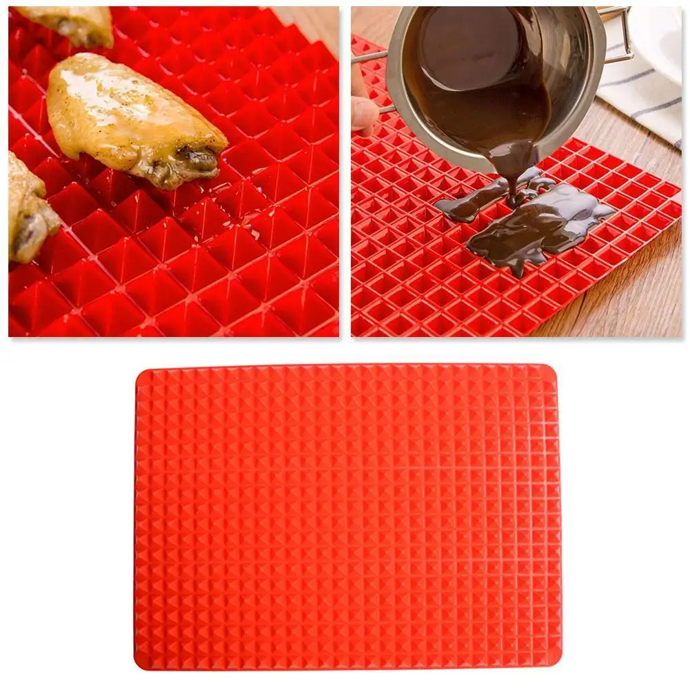 Non Stick Silicone BBQ Pyramid Pan Fat Reducing Slip Cooking Grill Oven Oil Filter Barbecue Pad Tray Baking Mat Sheet Charc U2Z3
Non Stick Silicone BBQ Pyramid Pan Fat Reducing Slip Cooking Grill Oven Oil Filter Barbecue Pad Tray Baking Mat Sheet Charc U2Z3