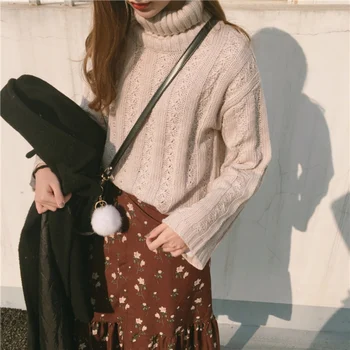 Women Pullover Flare sleeve Sweaters Spring Autumn Winter Knitted Sweater Casual Solid Turtleneck Sweaters
Women Pullover Flare sleeve Sweaters Spring Autumn Winter Knitted Sweater Casual Solid Turtleneck Sweaters