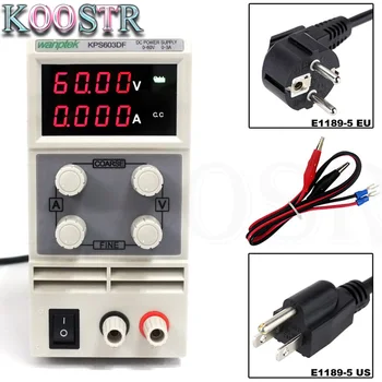 KPS603DF 0-60V/0-5A 110V-230V 0.01V/0.001A EU LED Mini Adjustable Digital DC power supply mA display FOr US/EU/AU Plug 
KPS603DF 0-60V/0-5A 110V-230V 0.01V/0.001A EU LED Mini Adjustable Digital DC power supply mA display FOr US/EU/AU Plug