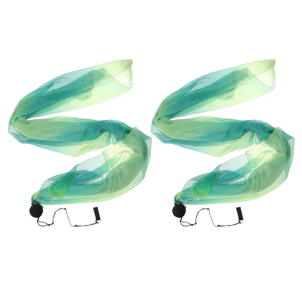 2 Pack Silk Veil Poi Thrown Ball for Belly Dance Yoga Party Club Accessories 2 Pack Silk Veil Poi Thrown Ball for Belly Dance Yoga Party Club Accessories