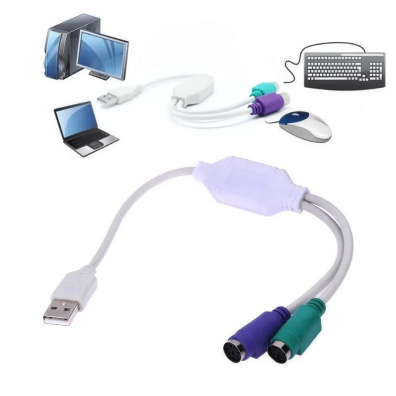 1PC USB Male To PS/2 Keyboard Mouse Female Adapter USB Port Converter For PC To Sony PlayStation2 PS2 Game Component
1PC USB Male To PS/2 Keyboard Mouse Female Adapter USB Port Converter For PC To Sony PlayStation2 PS2 Game Component