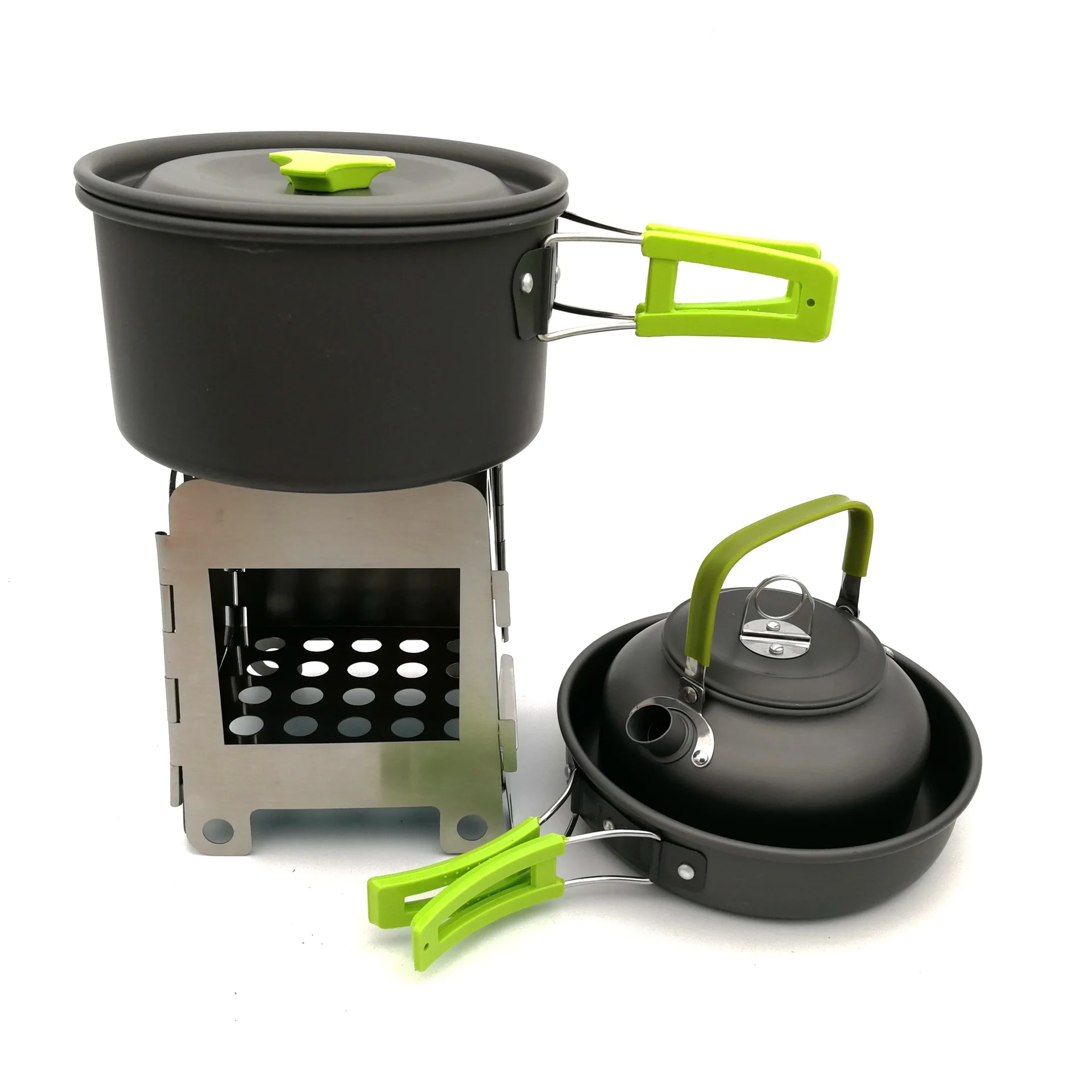 Cross Border for Outdoor Hiking Camping Pot Set Tea Pot Firewood Furnace Combination Open Country Coying Utensils Tea Pot with F
Cross Border for Outdoor Hiking Camping Pot Set Tea Pot Firewood Furnace Combination Open Country Coying Utensils Tea Pot with F