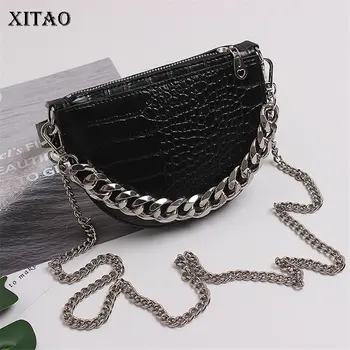 XITAO Cool Wind Design Double Chain Shoulder Strap Semi Circular Shoulder Bag Small Fresh Minority Casual Cummerbunds GCC3025
XITAO Cool Wind Design Double Chain Shoulder Strap Semi Circular Shoulder Bag Small Fresh Minority Casual Cummerbunds GCC3025