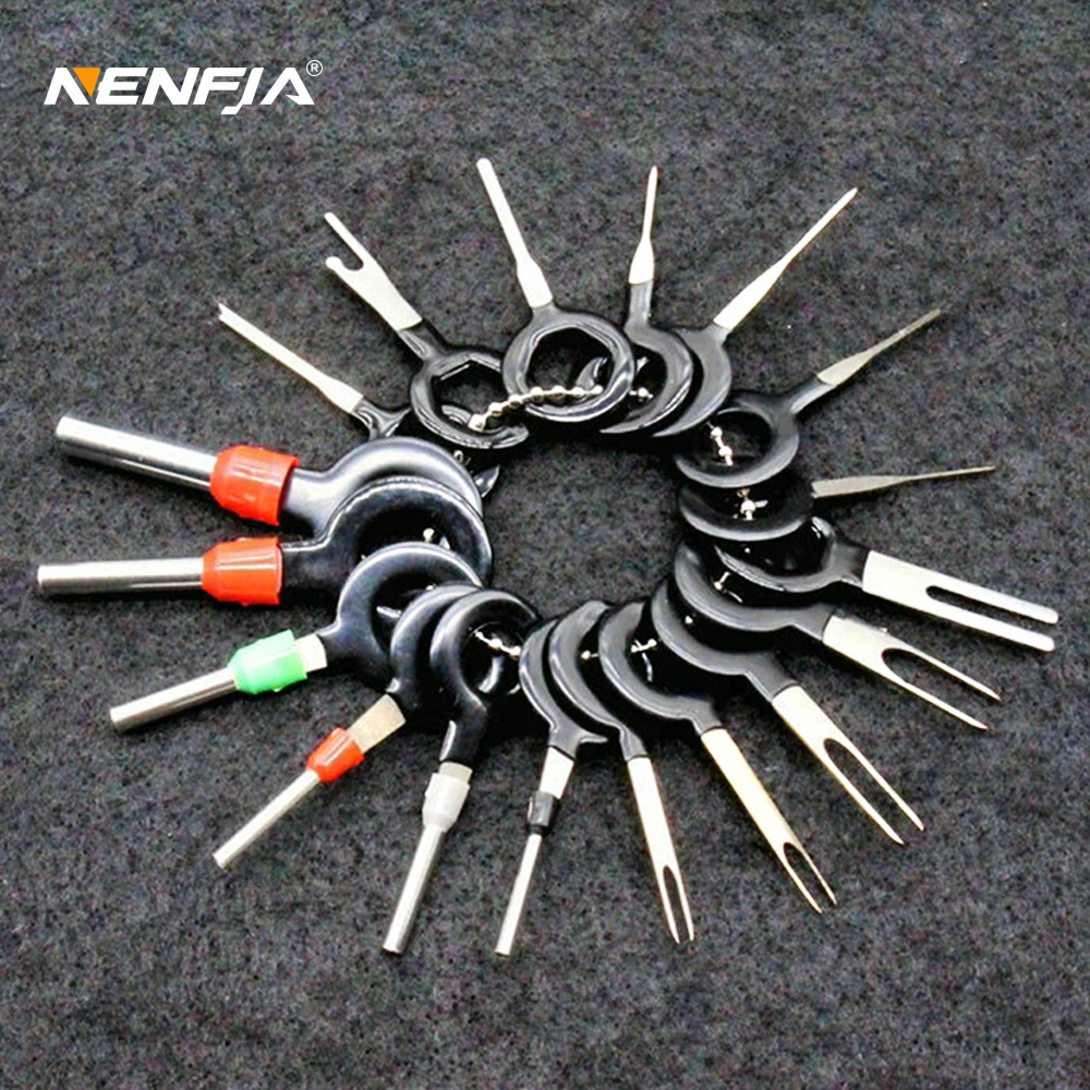 11Pcs 18Pcs Automotive Plug Terminal Remove Tool Set Key Pin Car Electrical Wire Crimp Connector Extractor Kit Accessories
11Pcs 18Pcs Automotive Plug Terminal Remove Tool Set Key Pin Car Electrical Wire Crimp Connector Extractor Kit Accessories