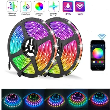 DC5V 1M 2M WS2812B 5050 bluetooth USB APP Control RGB Individually Addressable LED Strip Light Kit
DC5V 1M 2M WS2812B 5050 bluetooth USB APP Control RGB Individually Addressable LED Strip Light Kit