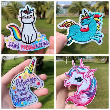 Prajna Cartoon Unicorn Patch Embroidered Patches For Clothing Iron On Patches On Clothes Stripes On Kids Jacket Badges Appliques
Prajna Cartoon Unicorn Patch Embroidered Patches For Clothing Iron On Patches On Clothes Stripes On Kids Jacket Badges Appliques