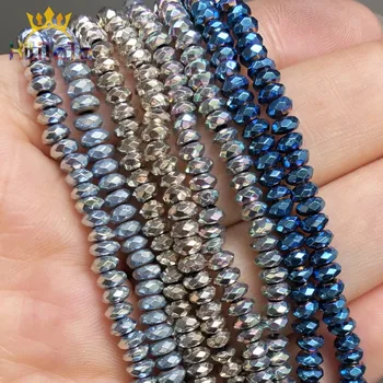 Natural Multicolor Hematite Stone Beads Rondelle Loose Spacer Beads For Jewelry DIY Making Bracelet Accessories 15"Inches 3/4mm
Natural Multicolor Hematite Stone Beads Rondelle Loose Spacer Beads For Jewelry DIY Making Bracelet Accessories 15"Inches 3/4mm