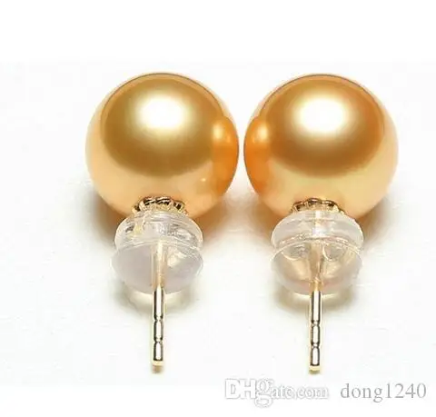 Par de 10-11mm Mar del Sur ronda de perlas de oro pendiente 18 k
Par de 10-11mm Mar del Sur ronda de perlas de oro pendiente 18 k