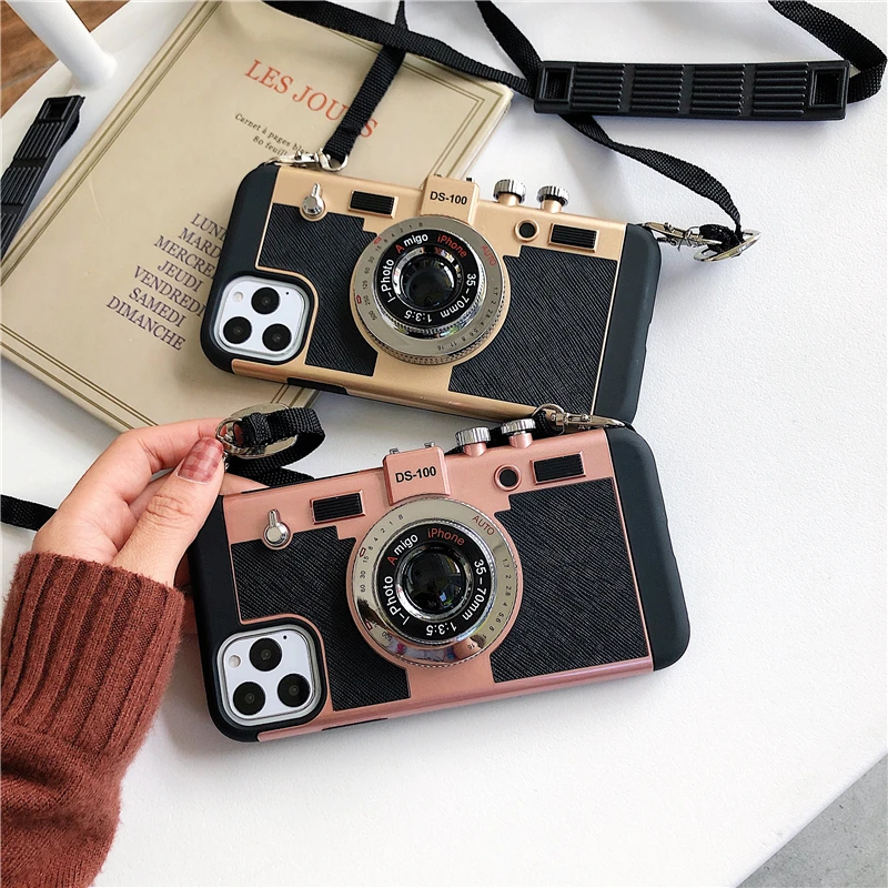 Vintage camera with lanyard Mobile phone shell for iPhone 6 High-grade 6S78Plus XR UNBreak XS,classic for iPhone 11 Pro Max case
Vintage camera with lanyard Mobile phone shell for iPhone 6 High-grade 6S78Plus XR UNBreak XS,classic for iPhone 11 Pro Max case