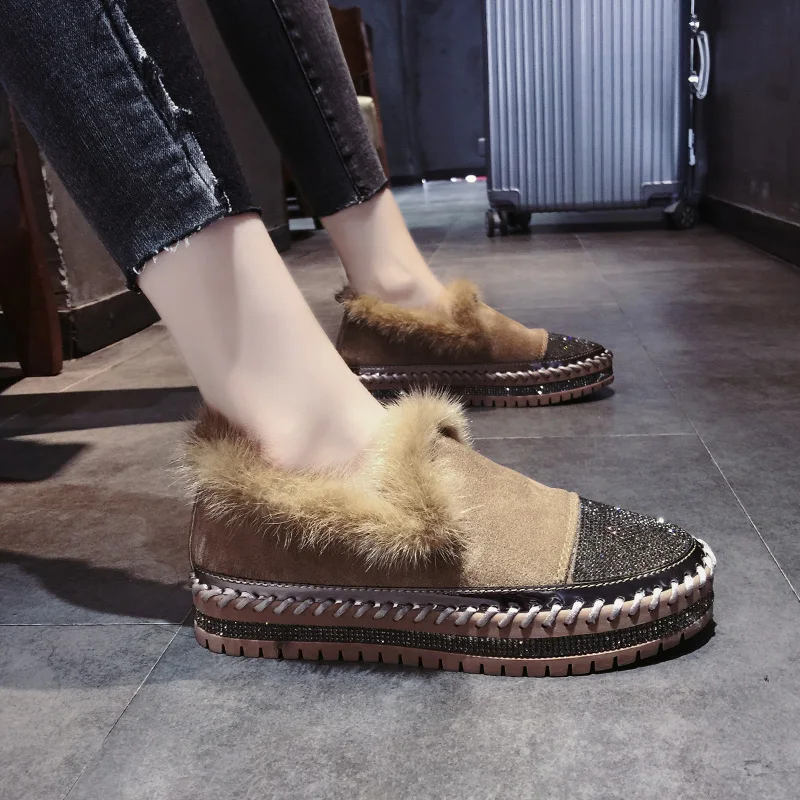 All-Match Winter Shoes Women Women's Moccasins Slip-on Casual Female Sneakers Round Toe Loafers Fur Modis Slip On New 2019
All-Match Winter Shoes Women Women's Moccasins Slip-on Casual Female Sneakers Round Toe Loafers Fur Modis Slip On New 2019