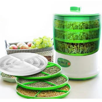 New 3 Layer Intelligent Automatic Bean Sprout Machine Homemade Sprouts Bud Machine PP Microcomputer Control
New 3 Layer Intelligent Automatic Bean Sprout Machine Homemade Sprouts Bud Machine PP Microcomputer Control