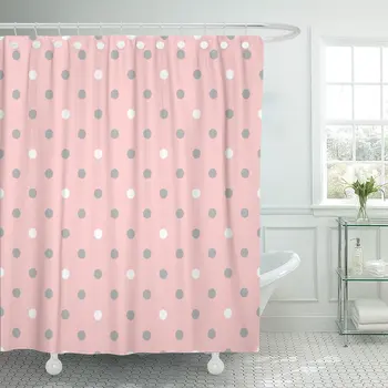 Abstract Pattern Pink Polka Dots on Grey Baby Girl Shower Curtain Waterproof Polyester Fabric 60 x 72 Inches Set with Hooks
Abstract Pattern Pink Polka Dots on Grey Baby Girl Shower Curtain Waterproof Polyester Fabric 60 x 72 Inches Set with Hooks
