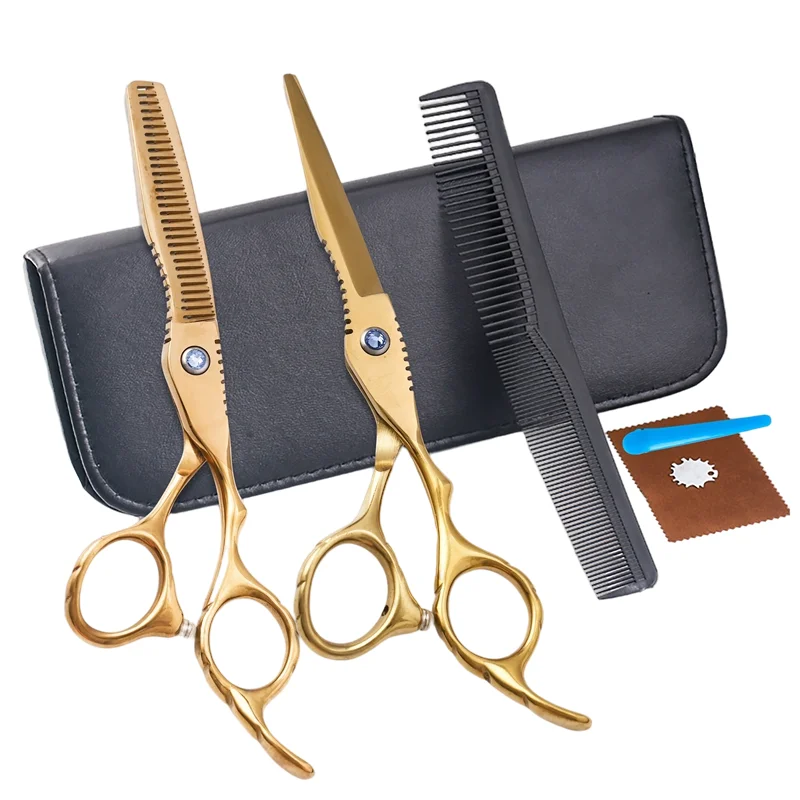 6 Inch Wholesale Golden Dresser Equipment Hair Cutting Thinning Scissor Shears Scissors Set Hair Professional
6 Inch Wholesale Golden Dresser Equipment Hair Cutting Thinning Scissor Shears Scissors Set Hair Professional