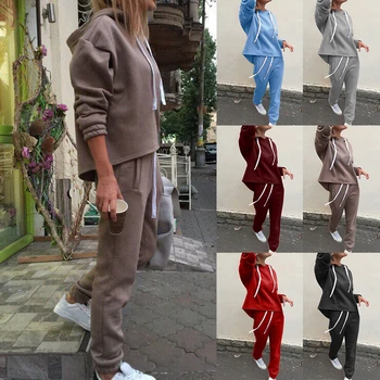 Thin Hoodies Female Tracksuits Long Sleeve Set Sports Running Suit Fitness Clothing Sportswear conjunto deportivo mujer 
Thin Hoodies Female Tracksuits Long Sleeve Set Sports Running Suit Fitness Clothing Sportswear conjunto deportivo mujer