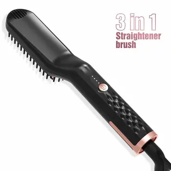 3 in1 Beard Straightener Fast Heating Ion Electric Straight Curl Hair Comb Multifunctional Hairdressing Tool X7YB
3 in1 Beard Straightener Fast Heating Ion Electric Straight Curl Hair Comb Multifunctional Hairdressing Tool X7YB