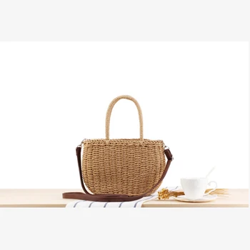 Straw bag holiday beach woven female bag casual portable small bag New Quality Women's Fashion Crossbody Bag handbags for women 
Straw bag holiday beach woven female bag casual portable small bag New Quality Women's Fashion Crossbody Bag handbags for women