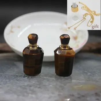 Plated Gold Natural Tiger's Eye Perfume Bottle Pendants,Faceted Yellow Gems Stone Essential Oil Diffuser Necklace Charms Jewelry
Plated Gold Natural Tiger's Eye Perfume Bottle Pendants,Faceted Yellow Gems Stone Essential Oil Diffuser Necklace Charms Jewelry