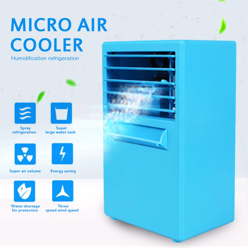 Portable Mini Fan Air Conditioner Conditioning Air Humidifier Purifier USB 2 Colors Desktop Cooler Fan Radiators for Home
Portable Mini Fan Air Conditioner Conditioning Air Humidifier Purifier USB 2 Colors Desktop Cooler Fan Radiators for Home