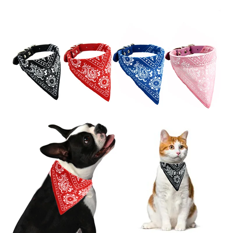 Pet Dog Cat Bandana Scarf Collar Adjustable Puppies Kittens Printed Neckerchief Leather Collar for Small Medium Large Cats Dogs
Pet Dog Cat Bandana Scarf Collar Adjustable Puppies Kittens Printed Neckerchief Leather Collar for Small Medium Large Cats Dogs