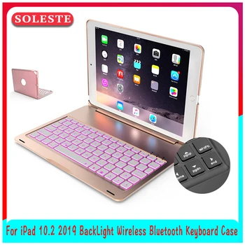 For iPad 10.2 2019 BackLight Wireless Bluetooth Keyboard Case For A2197 A2198 A2200 Tablet Aluminum Alloy 7 color Stand Cover
For iPad 10.2 2019 BackLight Wireless Bluetooth Keyboard Case For A2197 A2198 A2200 Tablet Aluminum Alloy 7 color Stand Cover