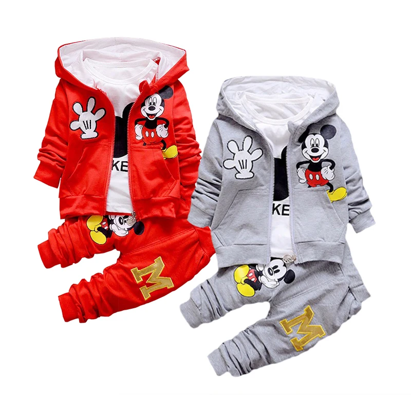 Baby children Mickey Clothing Sets Spring antumn Carton Girls Clothes Print shirt + coat + Pants 3 Pieces Suit For Baby Girls
Baby children Mickey Clothing Sets Spring antumn Carton Girls Clothes Print shirt + coat + Pants 3 Pieces Suit For Baby Girls