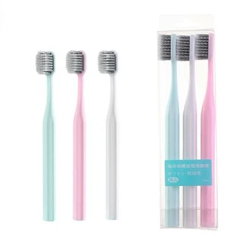 3pcs Toothbrush Ultra-fine Soft Fiber Toothbrush Environmentally Antibacterial Protect Gum Health Travel Portable Toothbrush
3pcs Toothbrush Ultra-fine Soft Fiber Toothbrush Environmentally Antibacterial Protect Gum Health Travel Portable Toothbrush