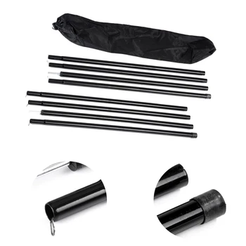 8pcs Replacemet Awning Canopy Outdoor Bracket Accessories Portable Black Frames Tent Poles Set Bar Camping Support Storage Bag
8pcs Replacemet Awning Canopy Outdoor Bracket Accessories Portable Black Frames Tent Poles Set Bar Camping Support Storage Bag