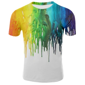 Summer Fashion Short Sleeve Paint Splash Painting Case T-shirt Hot Brand T-shirt
Summer Fashion Short Sleeve Paint Splash Painting Case T-shirt Hot Brand T-shirt