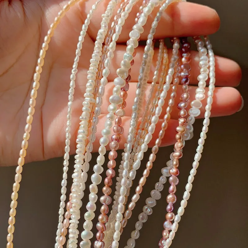 

Маленькое жемчужное ожерелье в стиле барокко, Короткий воротник, маленькая нитка, элегантное ожерелье-чокер из натурального пресноводного жемчуга, ювелирные изделия для женщин